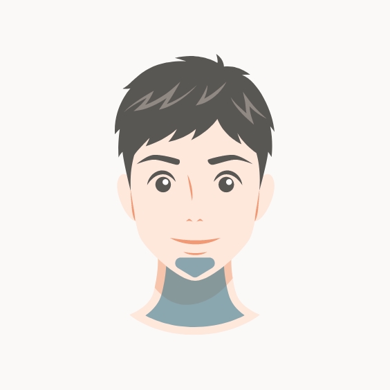 顎下・首イラスト