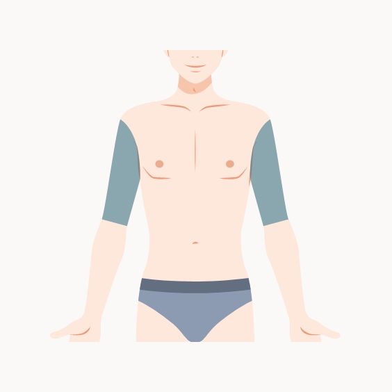 二の腕イラスト