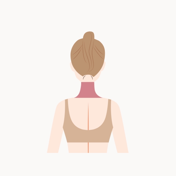 うなじイラスト