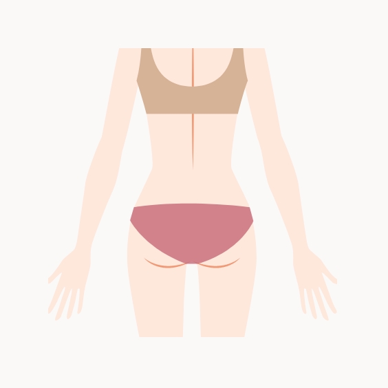 お尻イラスト